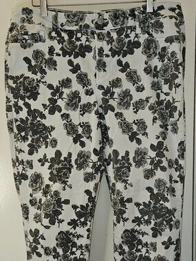 Black and White Lightweight Cotton durable Fabric jeans Size 16